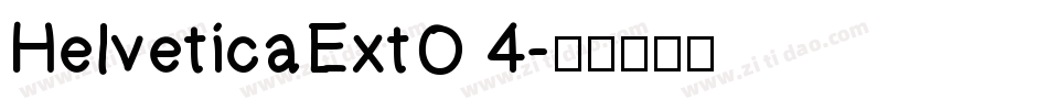 HelveticaExtO 4字体转换